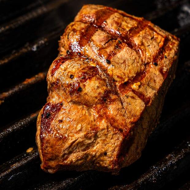 Steak on the grill