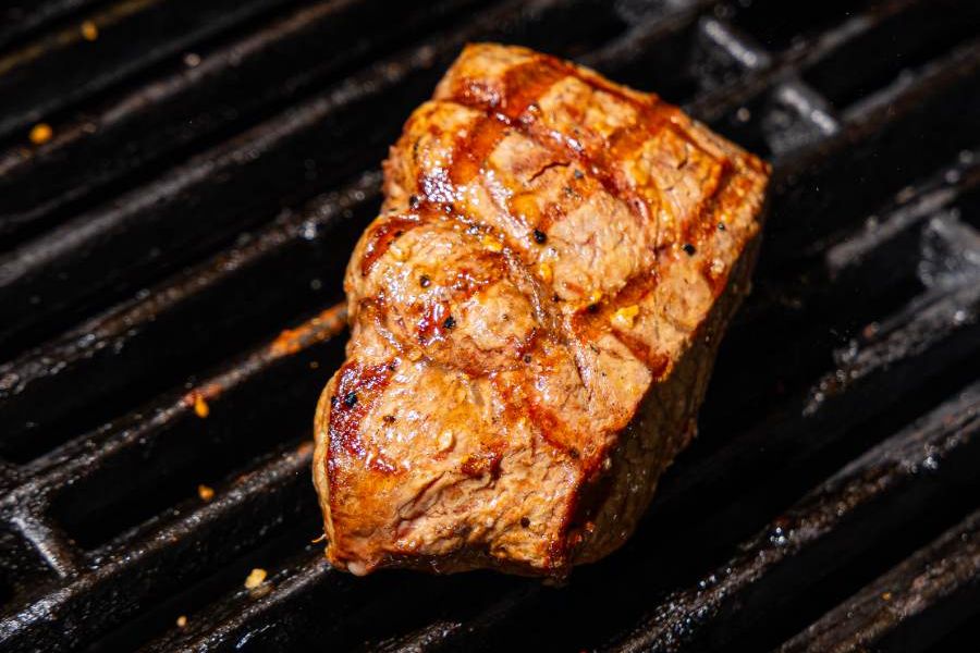 Salmon on the grill