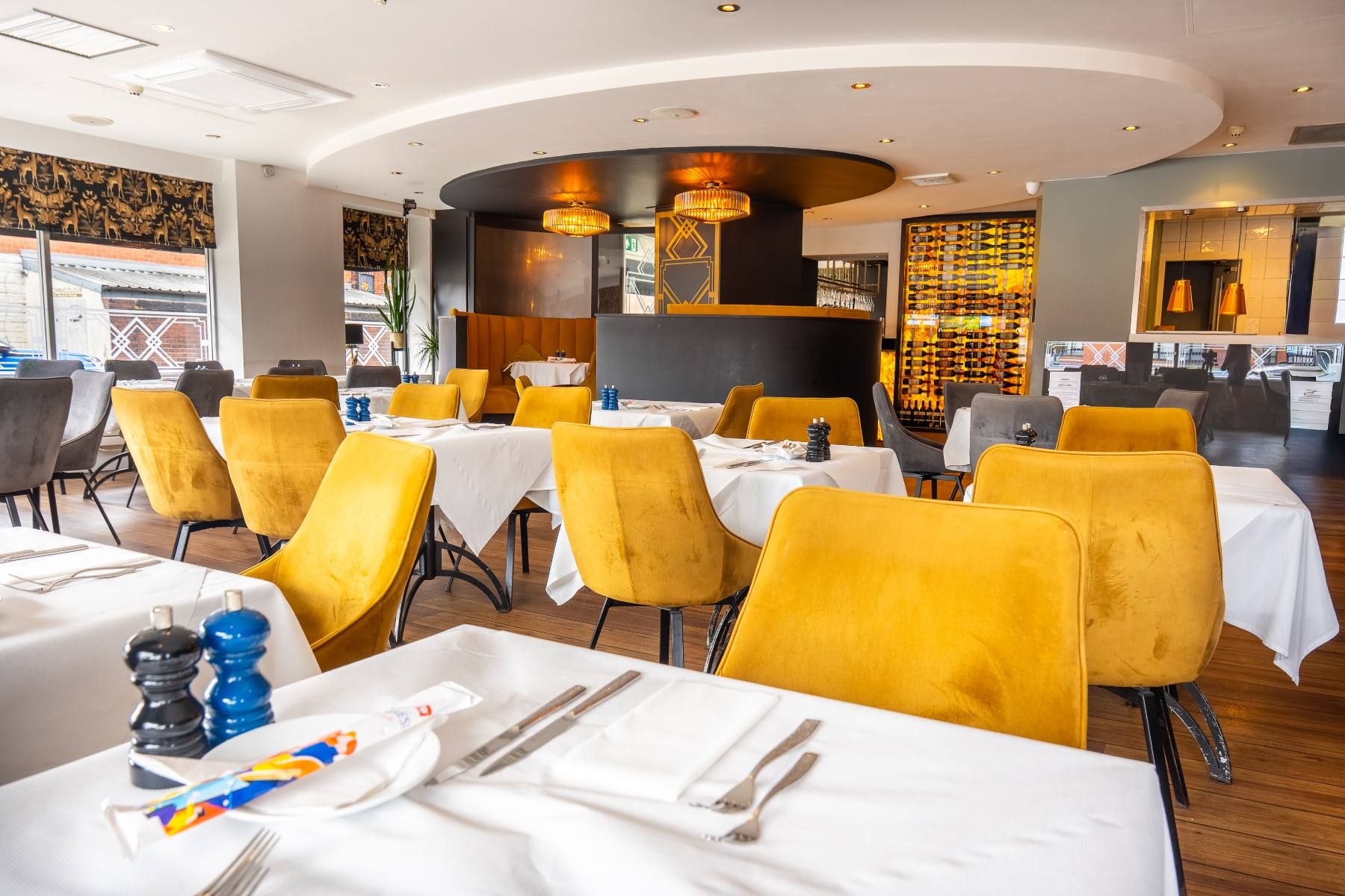 The dining room at La Bella Vita